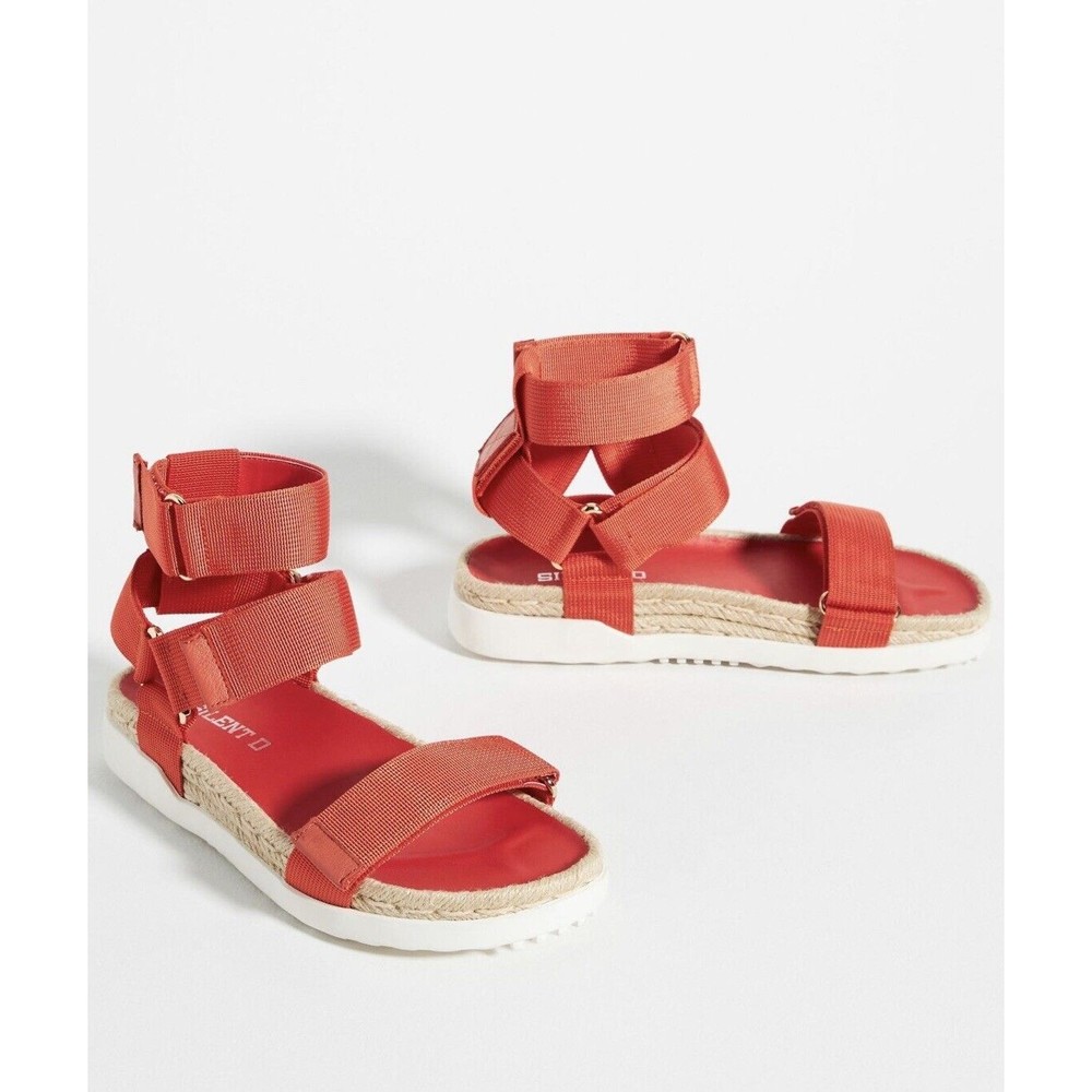 Silent D Women's Trevor Platform Gladiator Red Sandal Shoes US 10/ EU 41